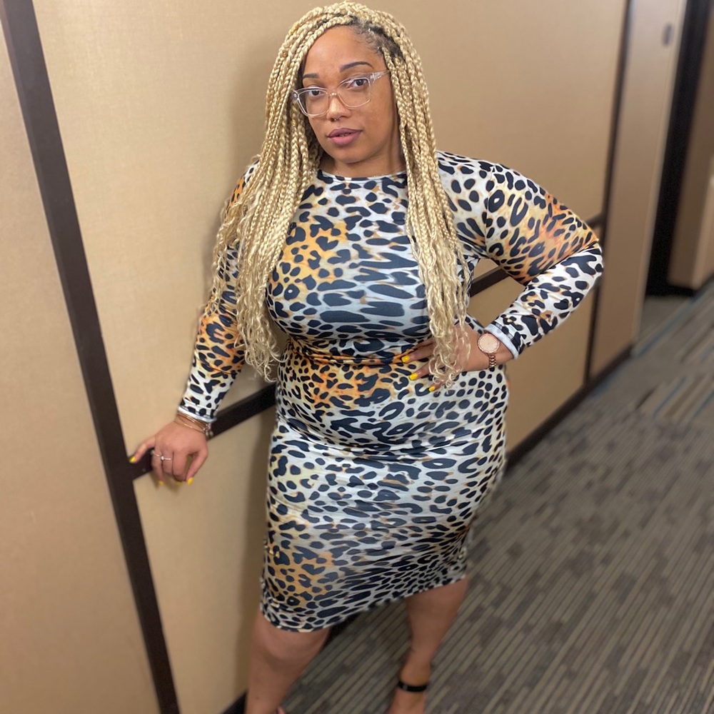 Cheetah Print Dress